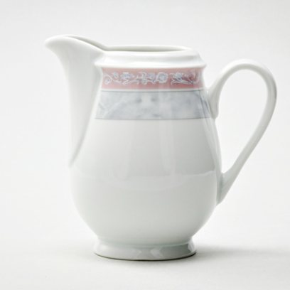 Сливочник Серый мрамор с розовым кантом Яна