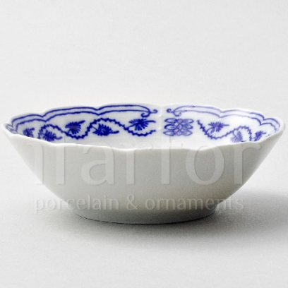 Салатник круглый Луковичный узор. Синий лук Натали