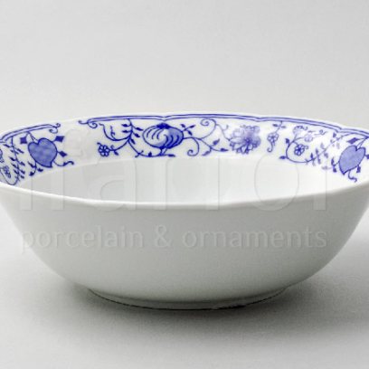 Салатник круглый Луковичный узор. Синий лук Натали