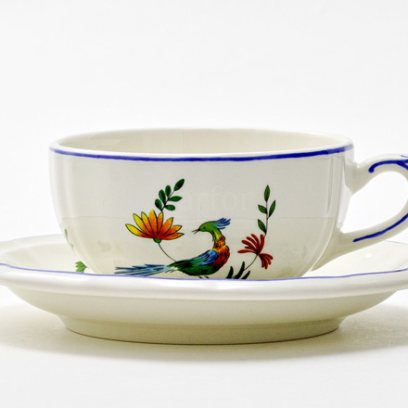 Чашка с блюдцем чайная OISEAUX PARADIS 1/2 GIEN Рошель