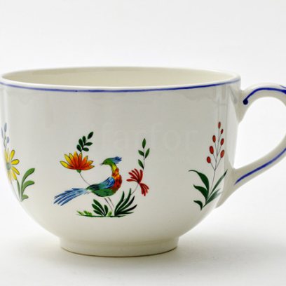 Чашка для завтрака «OISEAUX PARADIS» Форма: GIEN Рошель. Фаянс. 500 мл.