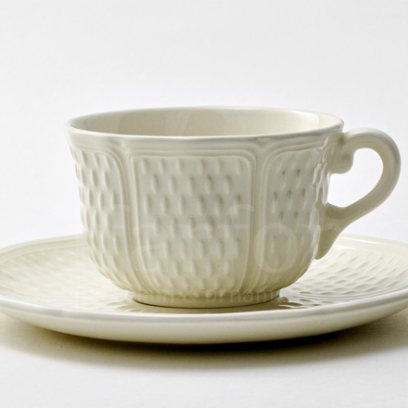 Чашка с блюдцем чайная PONT AUX CHOUX WHITE 1/2 GIEN Прованс
