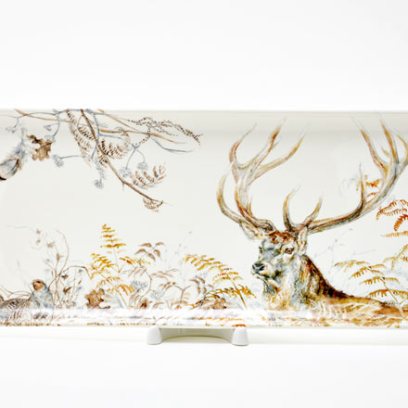 Блюдо прямоугольное «STAG SOLOGNE» Форма: GIEN Рошель. Фаянс. 360 мм.