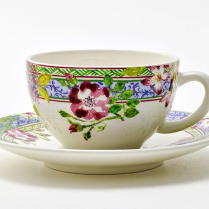 Чашка с блюдцем чайная MILLEFLEURS 1/2 GIEN Шампань