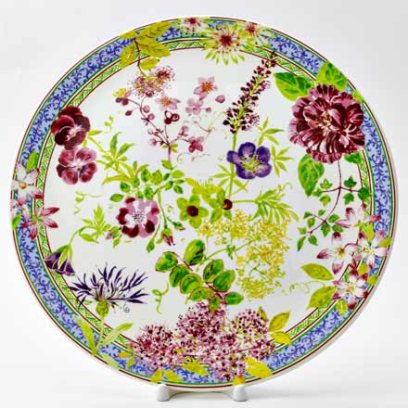 Блюдо для торта «MILLEFLEURS» Форма: GIEN Шампань. Фаянс. 300 мм.