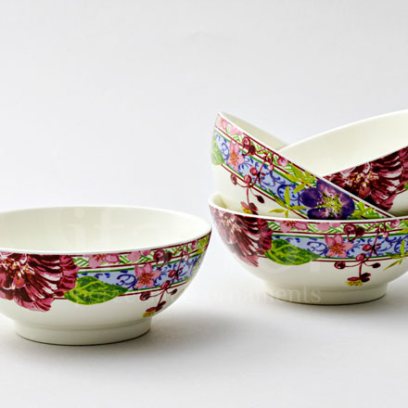 Набор салатников столовый «MILLEFLEURS» Форма: GIEN Шампань. Фаянс. 145 мм.