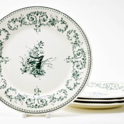 Набор тарелок столовый «OISEAU DEPAREILLEES» Форма: GIEN Шампань. Фаянс. 273 мм.