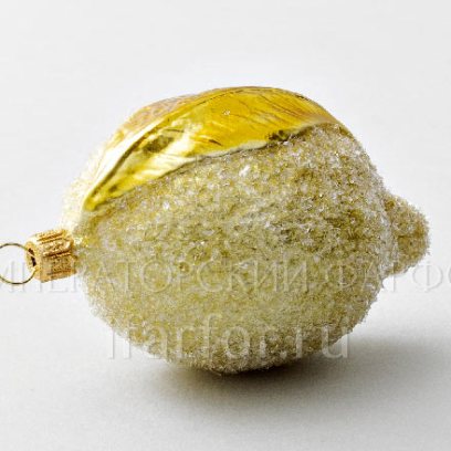 Елочная игрушка «Ягоды и фрукты. Лимон»