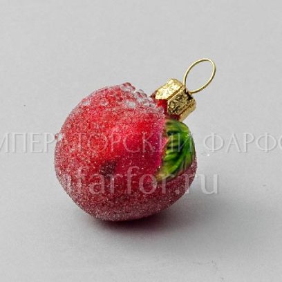 Елочная игрушка «Ягоды и фрукты. Красное яблочко»