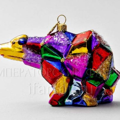 Елочная игрушка в подарочной коробке Космический медведь