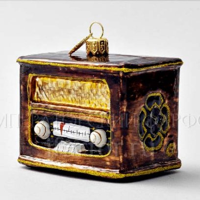 Елочная игрушка в подарочной коробке «Ретро Техника. Старинное Радио»