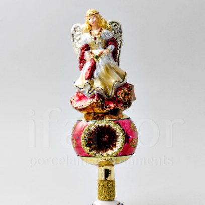 Елочная игрушка в подарочной коробке Верхушка для елки Ангел