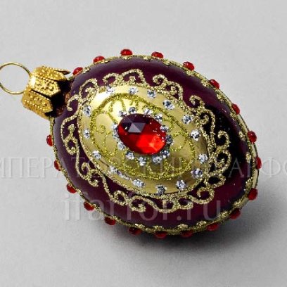 Елочная игрушка Яйцо Фаберже малое