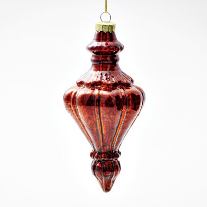 Елочная игрушка Веретено Коричневый