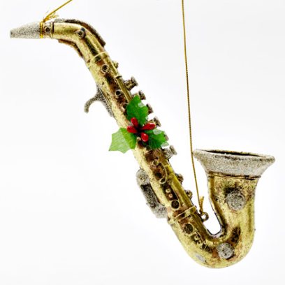 Елочная игрушка Музыкальные инструменты. Саксофон