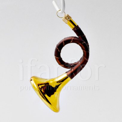 Елочная игрушка Музыкальный инструмент. Валторна