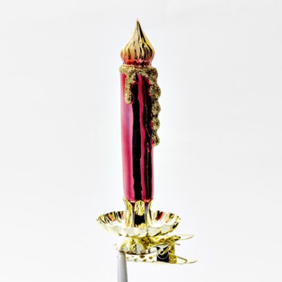 Елочная игрушка «Свеча красная»