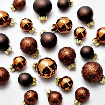 Набор елочных игрушек Коричневый бриллиант Шар