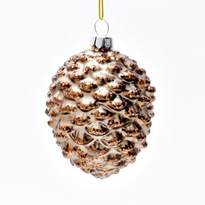 Елочная игрушка «Шишка коричневая»