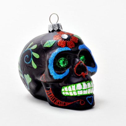 Елочная игрушка Череп 4