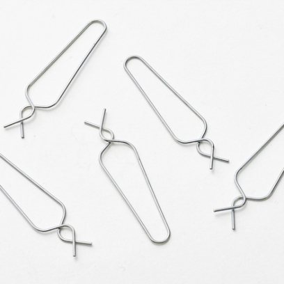 Крючки-клипсы для елочных игрушек Серебряный Крючки-клипсы 50штук