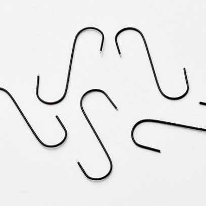 Крючки для елочных игрушек Черный Крючки 100штук