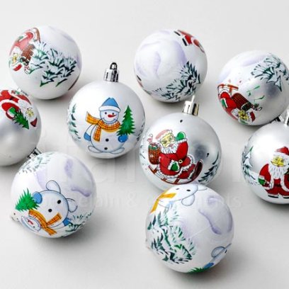 Набор елочных игрушек С Новым годом Шар