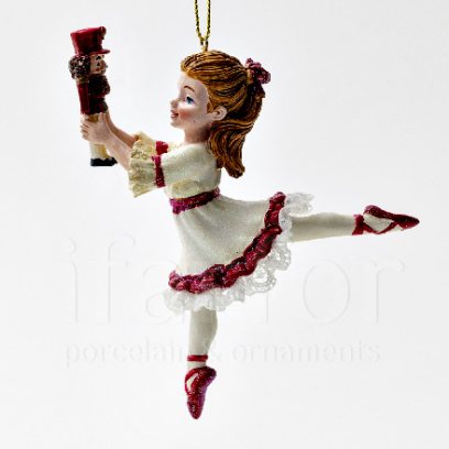 Елочная игрушка Детский балет. Клара со щелкунчиком