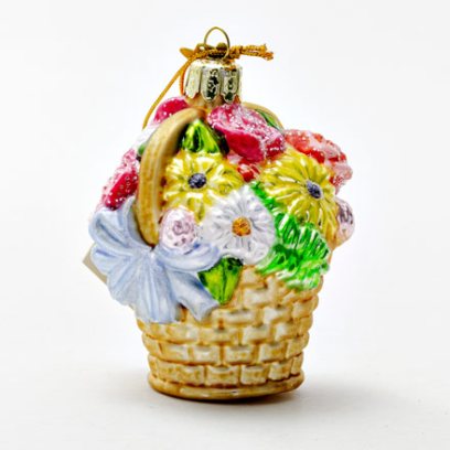 Елочная игрушка Корзина цветов