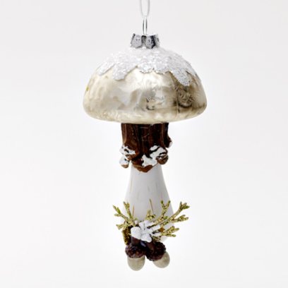 Елочная игрушка Грибок с сосновой шишкой 2