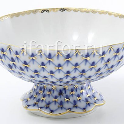 Ваза для конфет Кобальтовая сетка Тюльпан