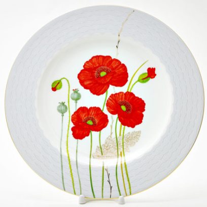 Блюдо круглое «Маки»