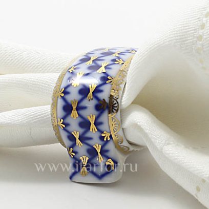 Кольцо для салфеток «Кобальтовая сетка»