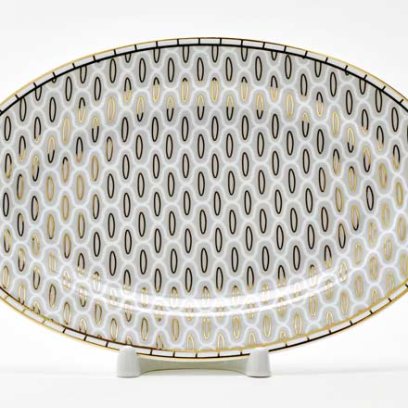 Блюдо овальное Саламандра Грей Премиум