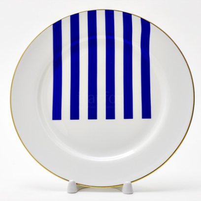 Тарелка плоская «Да и нет (синий)»