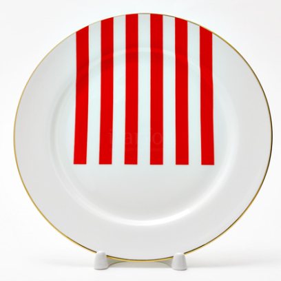 Тарелка плоская Да и нет (красный)