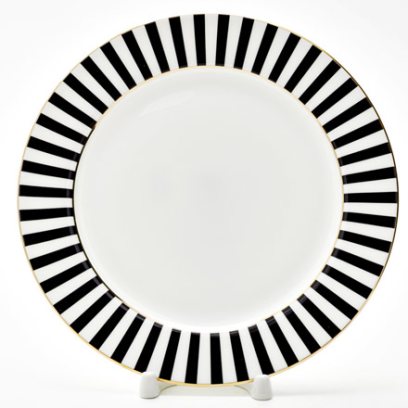 Тарелка плоская «Да и нет (черный)»