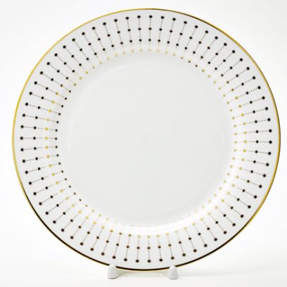 Тарелка плоская «Азур золотой»