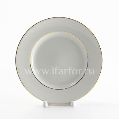 Тарелка мелкая «Золотая лента»