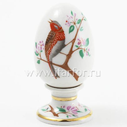 Яйцо пасхальное на подставке Овсянка Нева