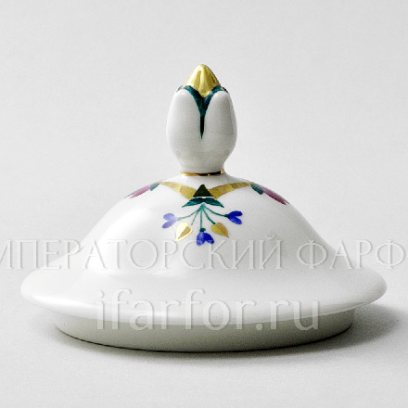 Крышка к заварочному чайнику «Невеста» Форма: Наташа. Костяной фарфор. 92 x 75 x 70 мм.