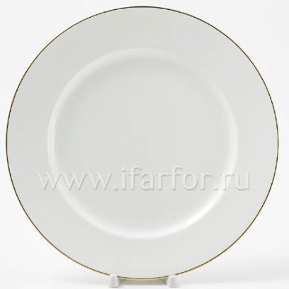 Тарелка плоская «Золотая лента»