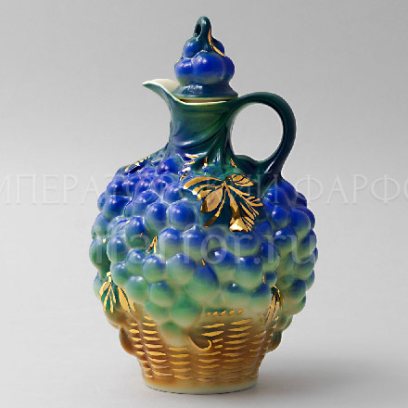 Графин Виноград в корзине синий Виноград в корзине