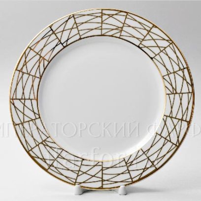 Тарелка мелкая «Морозная сказка» Твердый фарфор. 250 мм.