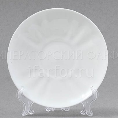 Блюдце Гвоздика Белый н/к