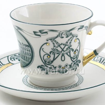 Чашка с блюдцем чайная «Зимний дворец» 1/2