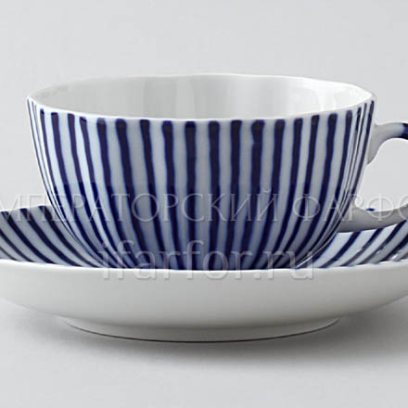 Чашка с блюдцем чайная «Французик» 1/2