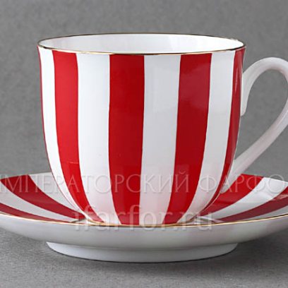 Чашка с блюдцем «Да и нет (красный)» 1/2