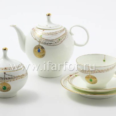 Сервиз чайный «Золотой медальон» 6/20