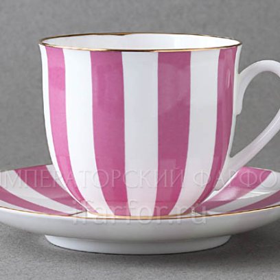 Чашка с блюдцем «Да и нет (светло-розовый)» 1/2